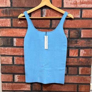 Alice + Olivia SCULPTING Blue TANK